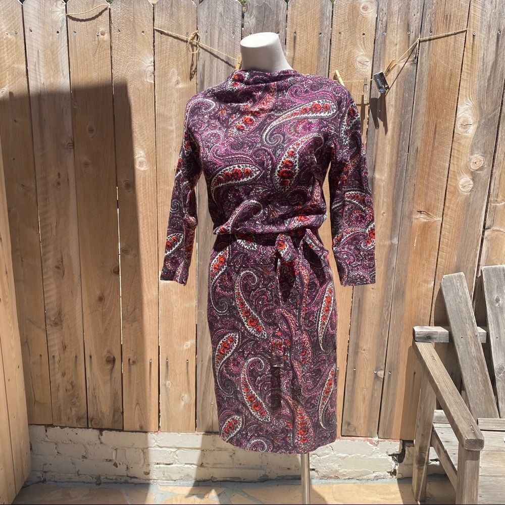 Vintage An Arkay paisley print midi dress